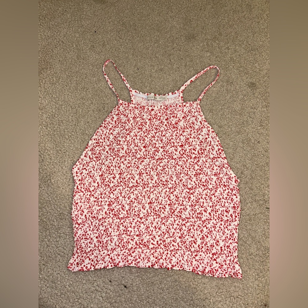 Red and White Tank Top